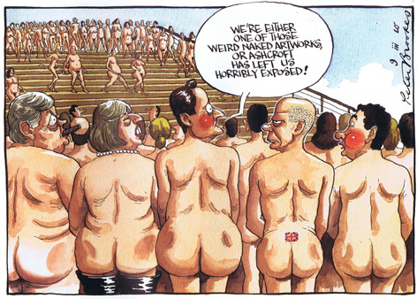 (RIGHT) David Cameron complained to The Times about the size of his bum in this cartoon.