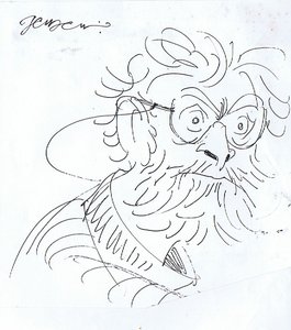 John Jensen self-caricature