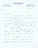 Letter from Leslie Illingworth to Ian Scott Image.