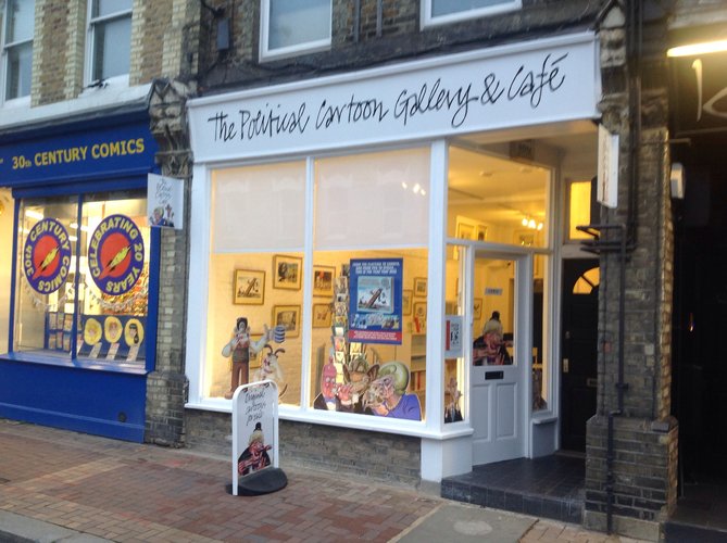 The Political Cartoon Gallery and Cafe has re-opened in Putney.