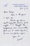 Letter from David Low to Sidney Strube Image.