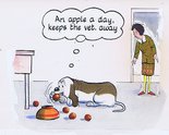 An apple a day, keeps the vet away Image.